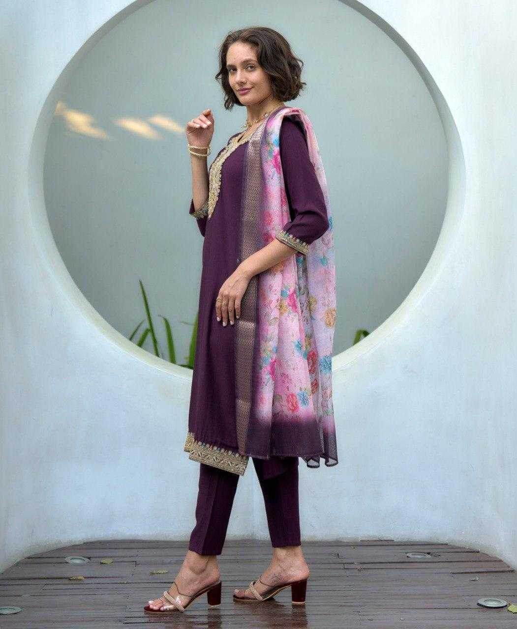 Silk Casual Ethnic Kurti - MYLUXURY LANE ENTERPRISE